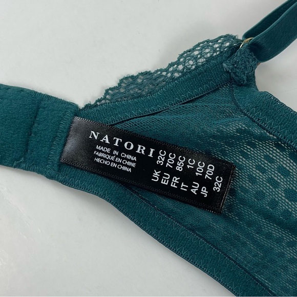 NEW Natori Bra Womens 32C Green Adjustable Straps Lace Underwire NWOT - Picture 3 of 6